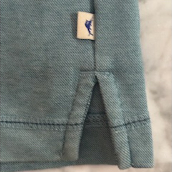 Tommy Bahama Light Green Men’s Polo Embroidered Logo, Side Vents Men’s XL - Picture 3 of 3